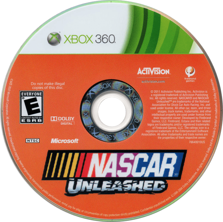 NASCAR Unleashed media 2 for Xbox 360